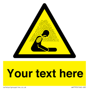 Custom warning asphyxiating atmosphere